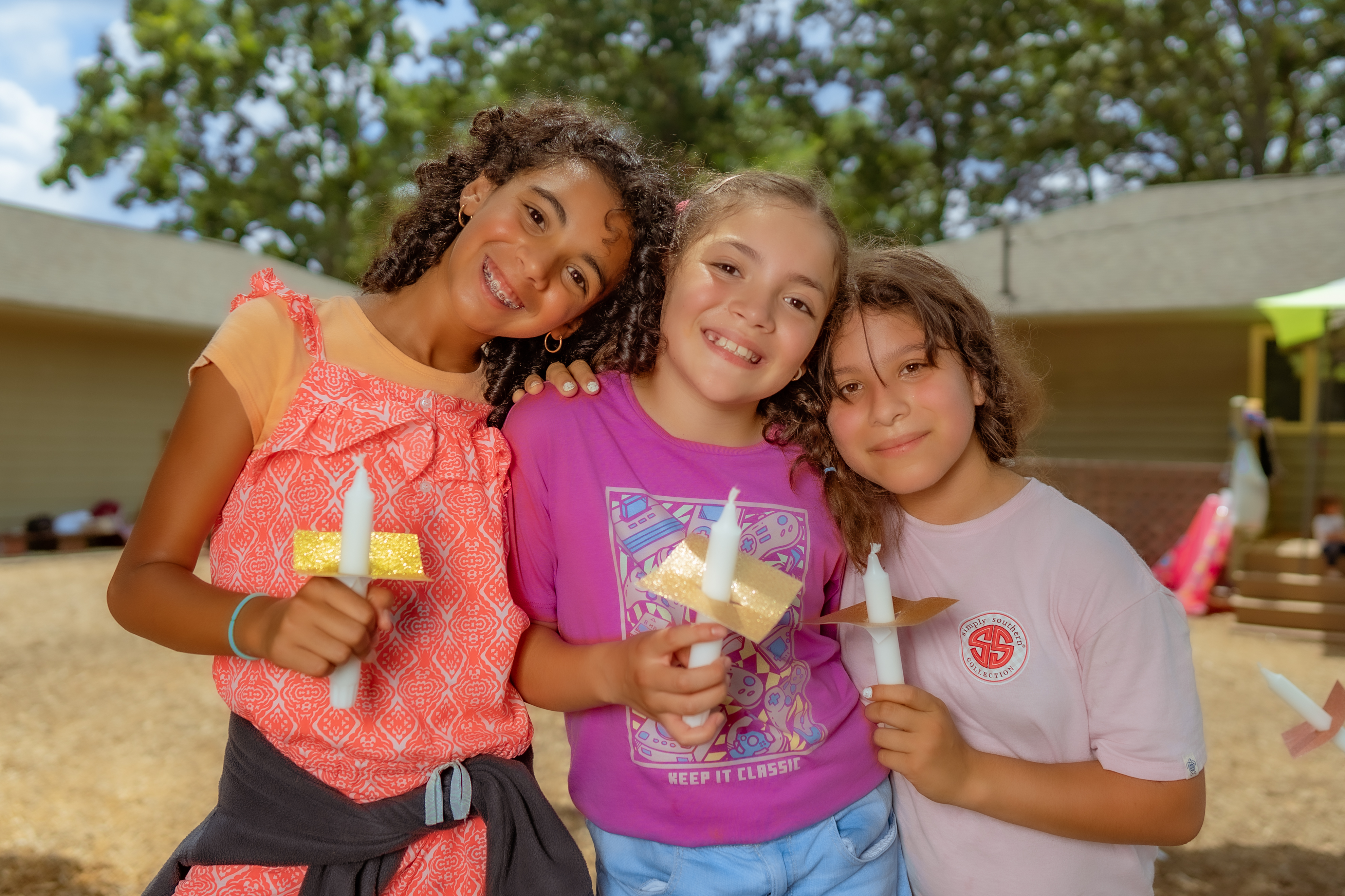 Niñas líderes del campamento Latina Leads